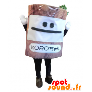 Mascot Roller-chan. Albero mascotte a forma di tronco - MASFR27638 - Yuru-Chara mascotte giapponese