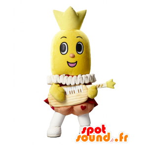 Mascotte Turn-Prince. Giallo pupazzo mascotte - MASFR27641 - Yuru-Chara mascotte giapponese