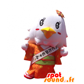 Mascot Benitaka. White Bird Mascot kimono - MASFR27645 - Yuru-Chara japanske Mascots