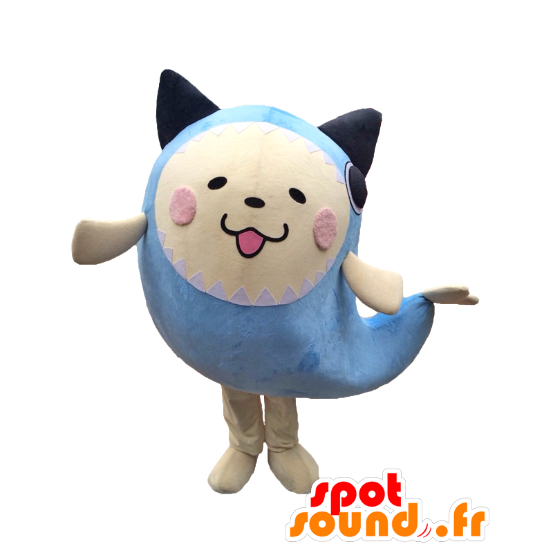 Mascot Gyoranyan. Maskot liten hvit hund fisk - MASFR27646 - Yuru-Chara japanske Mascots