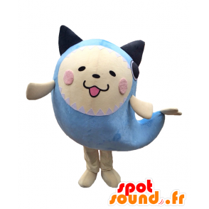 Gyoranyan mascot. Mascot small white dog fish - MASFR27646 - Yuru-Chara Japanese mascots