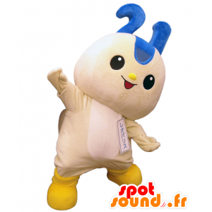 Mascot Reoparisu. blått og hvitt monster maskot - MASFR27650 - Yuru-Chara japanske Mascots