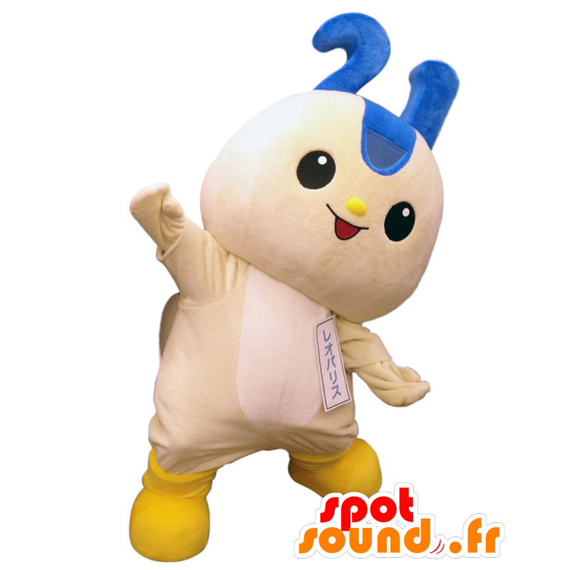 Reoparisu mascot. Blue and white monster mascot - MASFR27650 - Yuru-Chara Japanese mascots