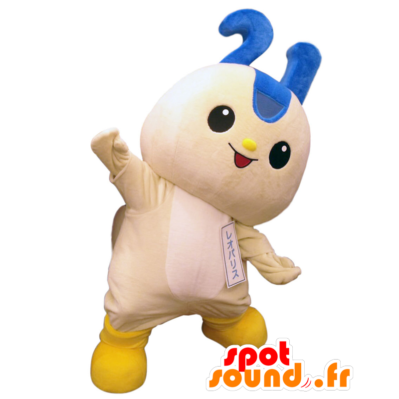 Mascot Reoparisu. azul e branco mascote monstro - MASFR27650 - Yuru-Chara Mascotes japoneses