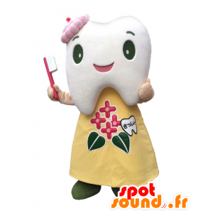 Mascot Sasshi. mascote dente com uma escova de dentes - MASFR27652 - Yuru-Chara Mascotes japoneses