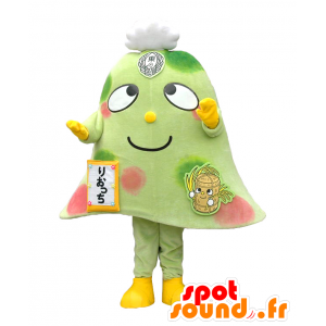 Riotchi mascot. Green giant bell-shaped mascot - MASFR27653 - Yuru-Chara Japanese mascots