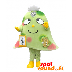 Mascot Riotchi. reusachtige groene klokvormige mascotte - MASFR27653 - Yuru-Chara Japanse Mascottes