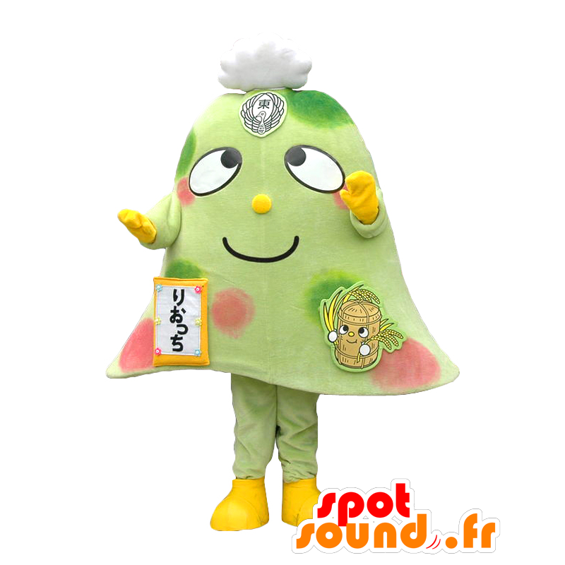 Riotchi mascotte. Verde gigante mascotte a forma di campana - MASFR27653 - Yuru-Chara mascotte giapponese