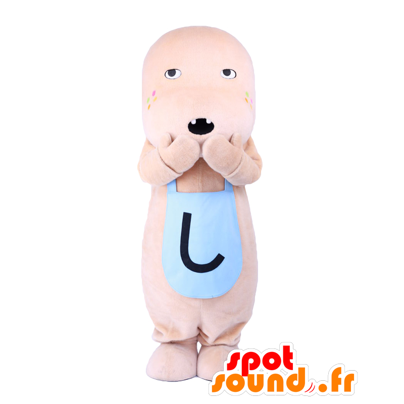 Mascot selo pele cinzenta com um avental azul. Mascot Teruppe - MASFR27656 - Yuru-Chara Mascotes japoneses Mascot selo pele cinzenta com um avental azul. Mascot Teruppe - MASFR27656 - Yuru-Chara Mascotes japoneses