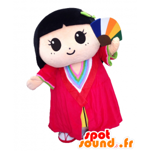 Chama princess mascot. Japanese girl mascot - MASFR27657 - Yuru-Chara Japanese mascots