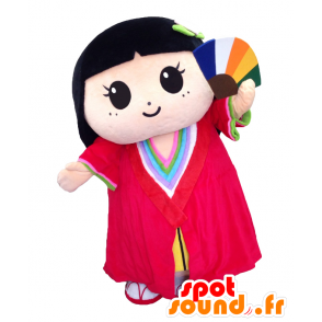 Chama prinsessa maskotti. Japanilainen tyttö maskotti - MASFR27657 - Mascottes Yuru-Chara Japonaises