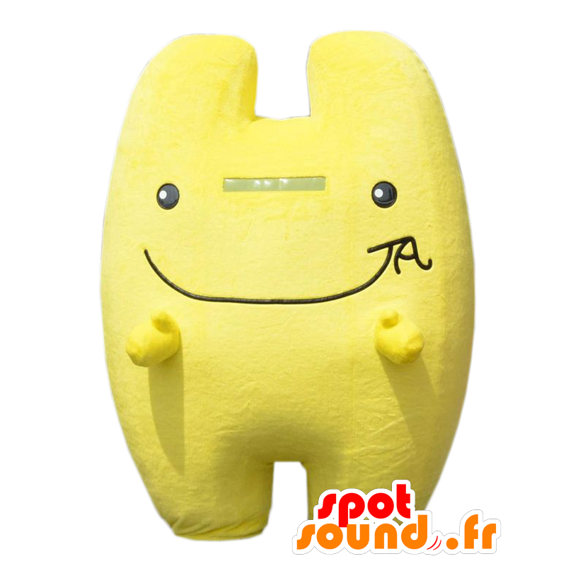 Konomin mascot. Mascot of the letter H, fluorescent yellow and black - MASFR27661 - Yuru-Chara Japanese mascots