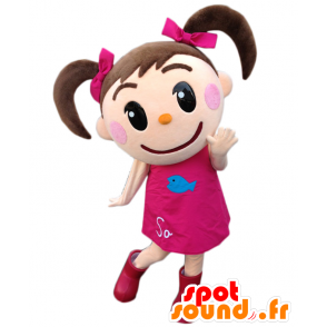Satchan mascot. Princess mascot with a pretty dress - MASFR27666 - Yuru-Chara Japanese mascots
