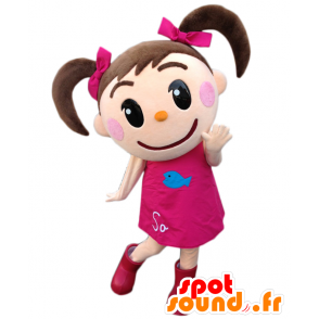 Mascot Satchan. Princess maskot med en pen kjole - MASFR27666 - Yuru-Chara japanske Mascots