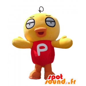 Pea-chan mascot. Yellow bird mascot, giant canary - MASFR27674 - Yuru-Chara Japanese mascots