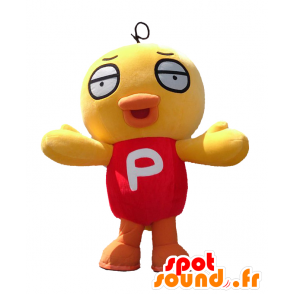 Mascota Pea-chan. Amarillo mascota pájaro, canario gigante - MASFR27674 - Yuru-Chara mascotas japonesas