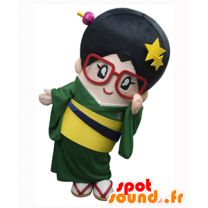 Mascotte Obi-ko. Mascot japanischen Mädchen, Frau - MASFR27676 - Yuru-Chara japanischen Maskottchen