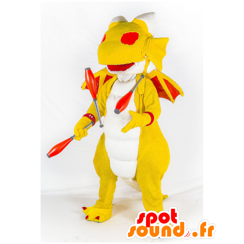 Mascota de Nagi. Dragón amarillo mascota malabarista - MASFR27687 - Yuru-Chara mascotas japonesas