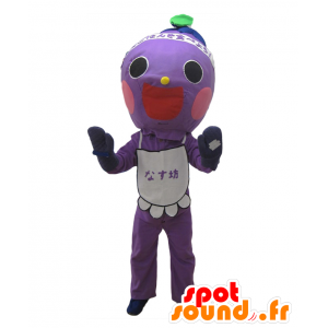 Mascot Nasu Bow. roxo sorrir mascote do boneco de neve - MASFR27690 - Yuru-Chara Mascotes japoneses