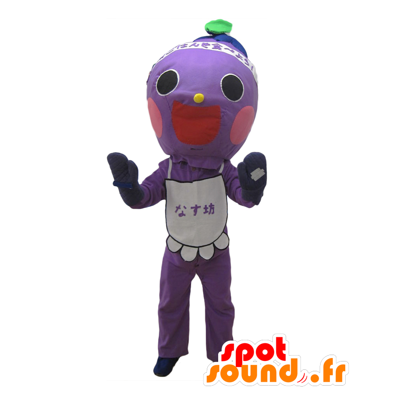 Mascot Nasu Bow. roxo sorrir mascote do boneco de neve - MASFR27690 - Yuru-Chara Mascotes japoneses