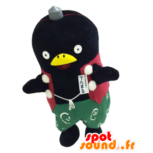 Mascot Tengu-Tenmaru. Mascot svart fugl, ravn - MASFR27694 - Yuru-Chara japanske Mascots