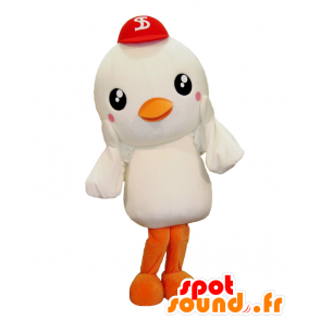 Mascotte de San-chan. mascotte d'oiseau avec une casquette - MASFR27698 - Mascottes Yuru-Chara Japonaises