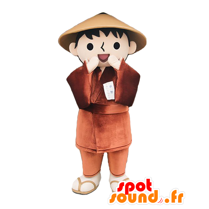 Mairin Maskottchen. Japanische Maskottchen offenem Mund Junge - MASFR27699 - Yuru-Chara japanischen Maskottchen