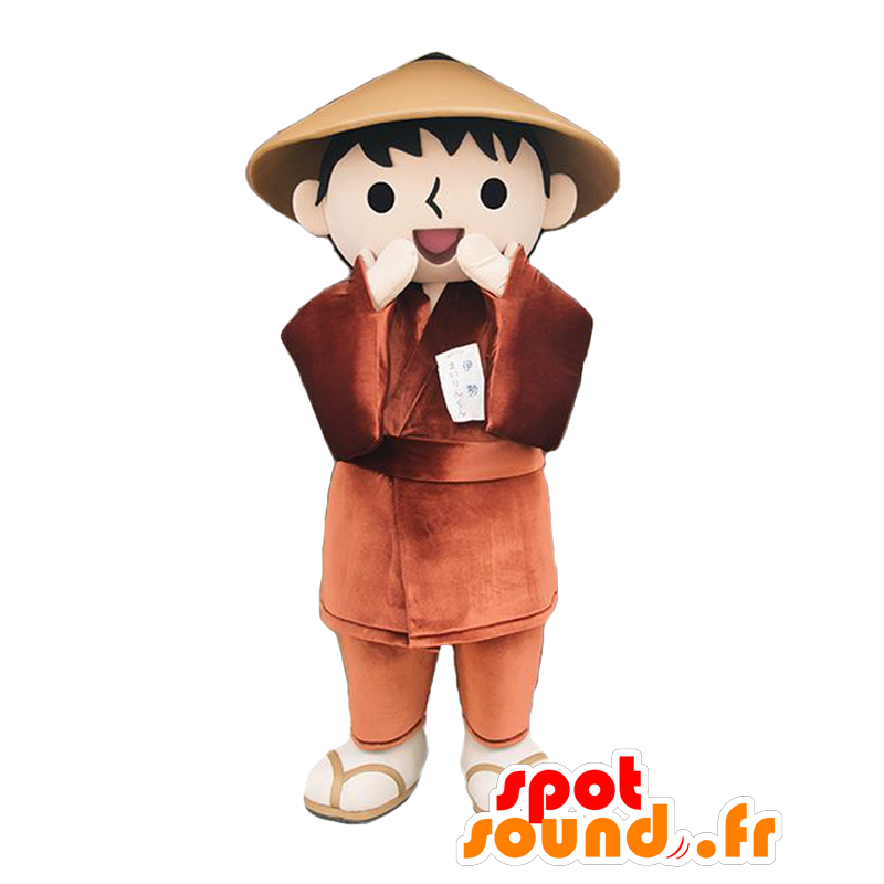 Mairin mascotte. Giapponese bocca mascotte ragazzo aperta - MASFR27699 - Yuru-Chara mascotte giapponese