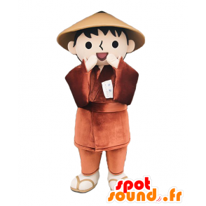 Mascotte de Mairin. Mascotte de garçon japonais bouche ouverte - MASFR27699 - Mascottes Yuru-Chara Japonaises