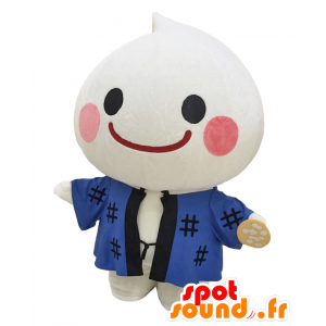 Howamiru mascot. White man with a blue kimono - MASFR27705 - Yuru-Chara Japanese mascots