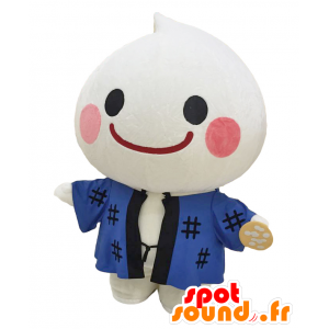 Mascot Howamiru. Blanke man met een blauwe kimono - MASFR27705 - Yuru-Chara Japanse Mascottes