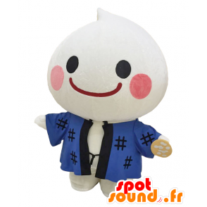 Howamiru mascot. White man with a blue kimono - MASFR27705 - Yuru-Chara Japanese mascots