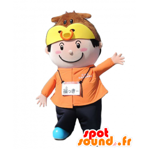 Mascotte du garçon de Fukukki. Mascotte de petit garçon - MASFR27708 - Mascottes Yuru-Chara Japonaises