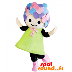 Mascot Hydrangea-chan. Japansk jente maskot - MASFR27709 - Yuru-Chara japanske Mascots