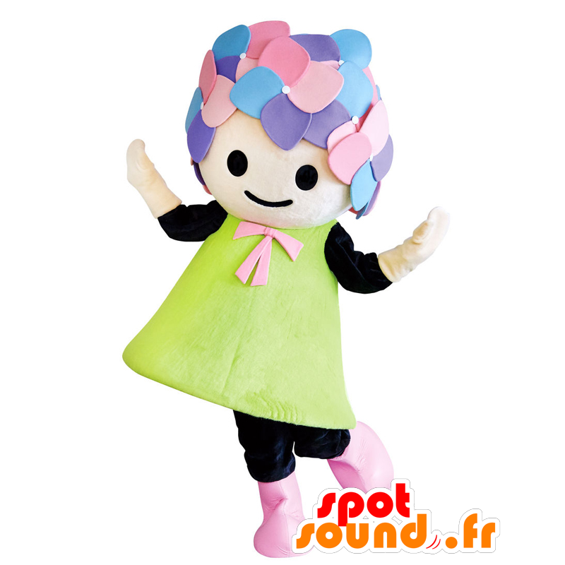 ゆるキャラマスコット日本人 の マスコットあじさいちゃん 日本の女の子のマスコット 色変更 変化なし 切る L 180 190センチ 撮影に最適 番号 服とは 写真にある場合 番号 付属品 番号