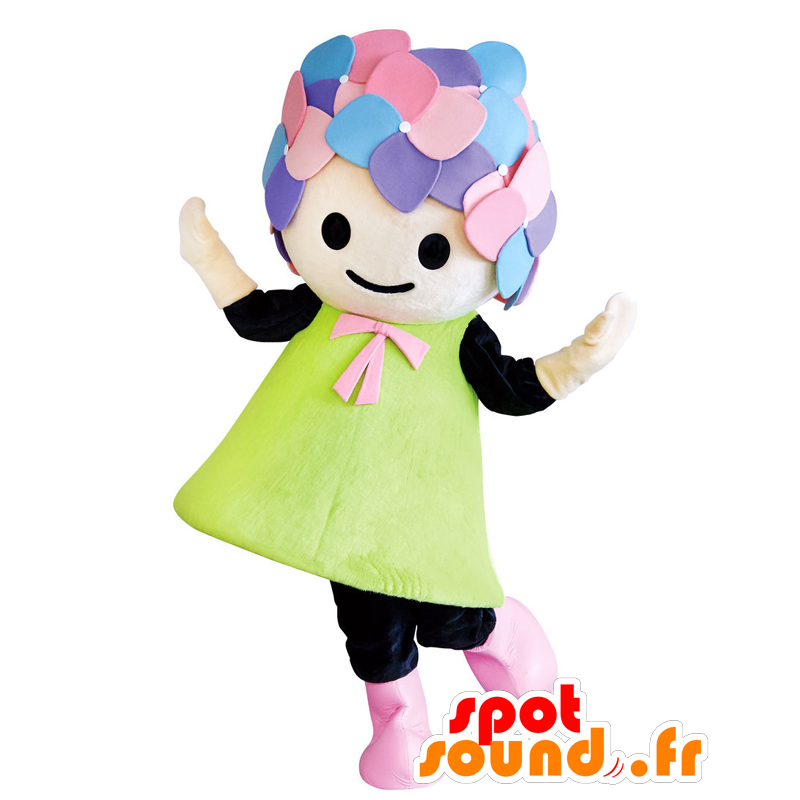 Hydrangea-chan mascot. Japanese girl mascot - MASFR27709 - Yuru-Chara Japanese mascots