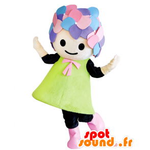 Hydrangea-chan mascot. Japanese girl mascot - MASFR27709 - Yuru-Chara Japanese mascots