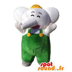 Maskot Elephant-Kun. šedý slon maskot kombinézy - MASFR27711 - Yuru-Chara japonské Maskoti