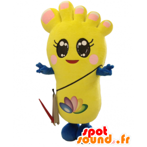 Maskot Pedy. žlutá noha maskot s nehty - MASFR27713 - Yuru-Chara japonské Maskoti