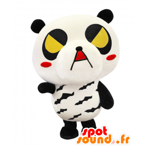 Mascota Kirepanda. Mascot feroz oso panda blanco y negro - MASFR27715 - Yuru-Chara mascotas japonesas