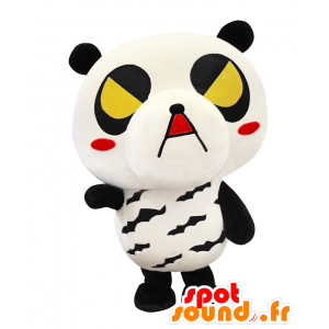 Kirepanda mascotte. Mascotte feroce panda in bianco e nero - MASFR27715 - Yuru-Chara mascotte giapponese