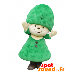 Cypress-chan Maskottchen. Baum Maskottchen riesigen Tannengrün - MASFR27726 - Yuru-Chara japanischen Maskottchen