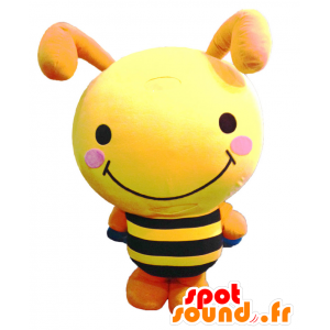 Maskot Micchan. Maskot žlutá a černá obří včelí - MASFR27730 - Yuru-Chara japonské Maskoti