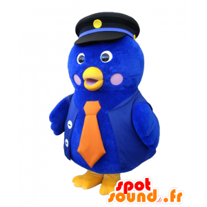 Hamappi Maskottchen, Big Blue Vogel, Orange und Gelb - MASFR27733 - Yuru-Chara japanischen Maskottchen