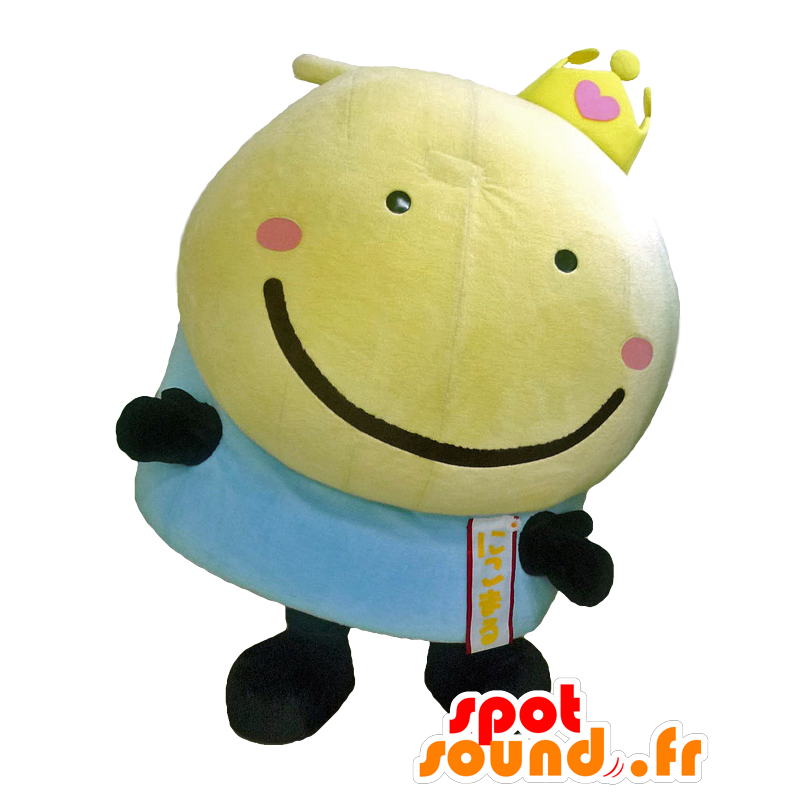 Mascot Sagamihara. Yellow and blue snowman mascot - MASFR27734 - Yuru-Chara Japanese mascots