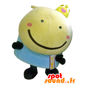 Mascot Sagamihara. Amarillo y azul de la mascota del muñeco de nieve - MASFR27734 - Yuru-Chara mascotas japonesas