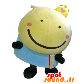 Mascot Sagamihara. Yellow and blue snowman mascot - MASFR27734 - Yuru-Chara Japanese mascots