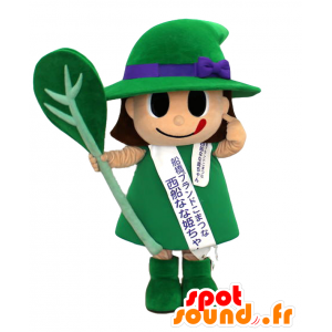 Mascot Nishifuna. geklede man mascotte groen - MASFR27738 - Yuru-Chara Japanse Mascottes