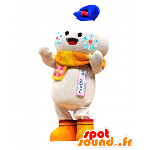 Marvi-chan mascot. White Snowman Mascot - MASFR27743 - Yuru-Chara Japanese mascots