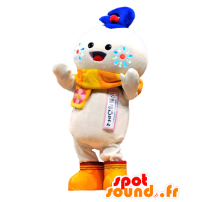 Mascot Marvi-chan. Branco Snowman mascote - MASFR27743 - Yuru-Chara Mascotes japoneses